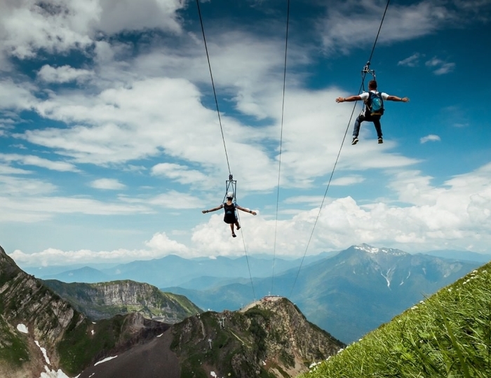 Развлечения круглый год на территории курорта Красная Поляна (ex. Горки Город) - «Novotel Fit Krasnaya Polyana» / «Новотель Фит Красная Поляна» отель (бывш. «Novotel Congress»)